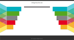 Desktop Screenshot of billigerbuchen.de